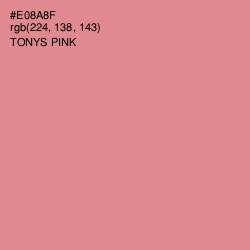 #E08A8F - Tonys Pink Color Image